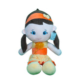 Play Hour Melly Rag Doll Plush Soft Toy Wearing Yellow & Orange Frock for Ages 3 Years and Up, 70cm